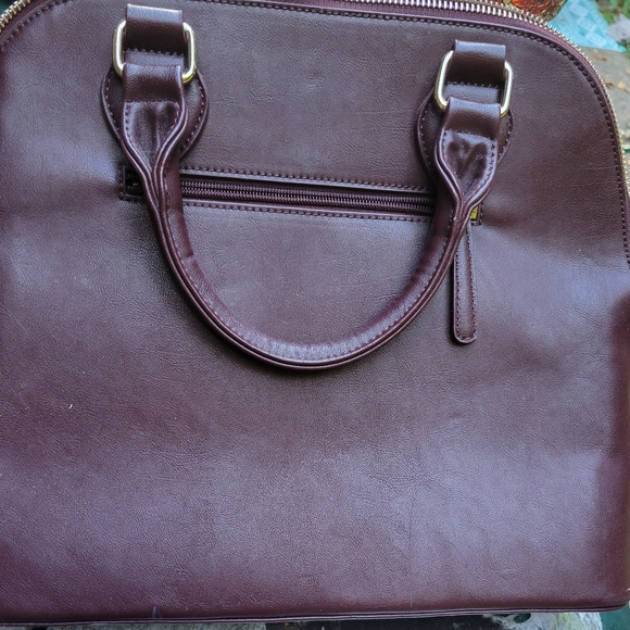 HOST PICK SOLE SOCIETY Satchel Cross-body Maroon Handbag - Picture 11 of 11